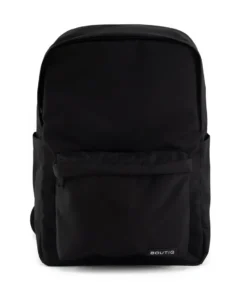 Boutiq Classic Backpack in black, 30L capacity, made from water-resistant material.