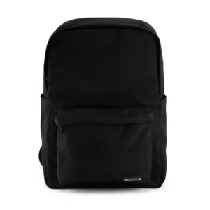 Boutiq Classic Backpack in black, 30L capacity, made from water-resistant material.