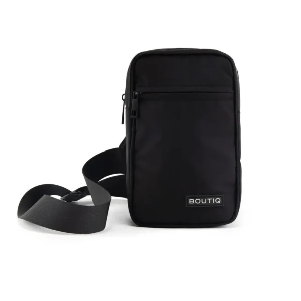 Boutiq Urban Crossbody Bag with adjustable strap and water-resistant fabric.