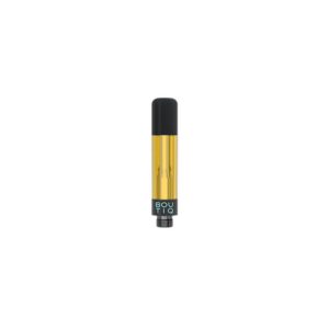Boutiq 1G 510 vape cartridge with clear liquid diamonds cannabis oil, Pineapple Punch strain