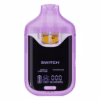 Boutiq Switch V4 2G disposable vape pen featuring a digital display, transparent dual-chambers filled with Apple Fritter and Trufflez cannabis oil, on a clean white background.