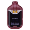 Boutiq Switch V4 2G dual-chamber vape pen displaying Yuzu and Ponzu cannabis oil, with digital screen and 'SWITCH' button, on a clean white background.